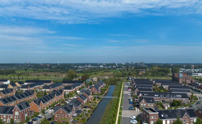Overzichtsfoto van de stad Gouda