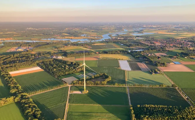 Luchtfoto midden Limburg